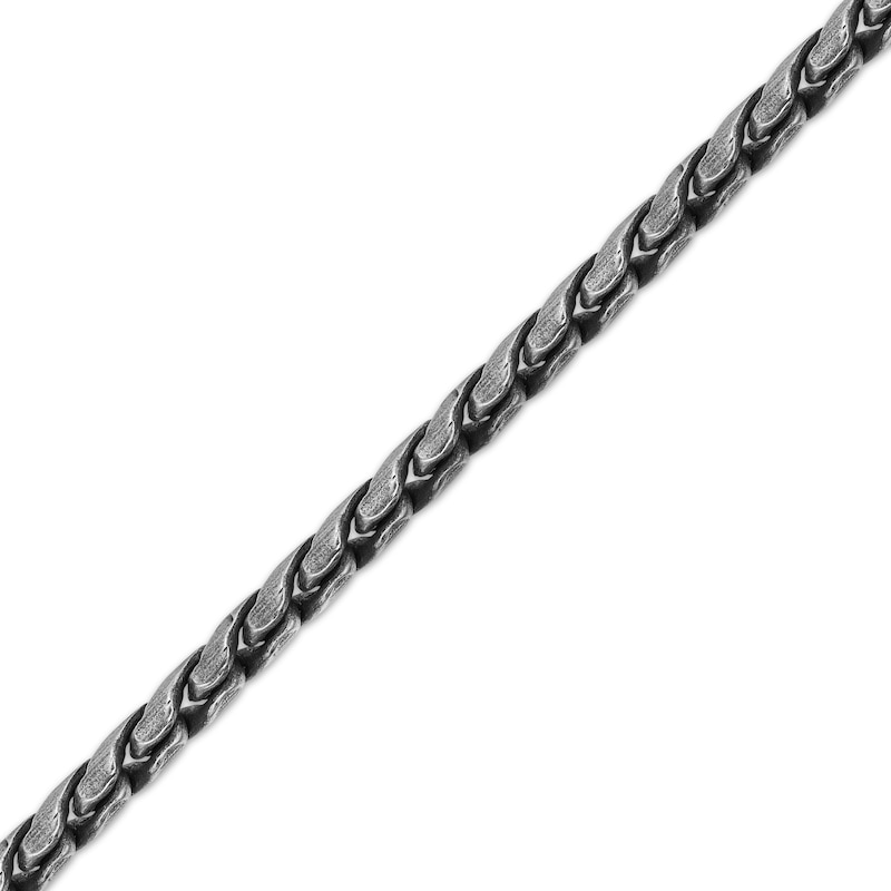 Main Image 2 of Men's Hollow Antique-Finish Rope Chain Necklace 5mm Stainless Steel 20&quot;