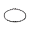 Thumbnail Image 1 of Men's Antique-Finish Snake Chain Bracelet 4mm Black Ion-Plated Stainless Steel 9&quot;