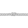 Thumbnail Image 3 of Men's Diamond Curb Chain Necklace 5/8 ct tw Sterling Silver 22&quot;