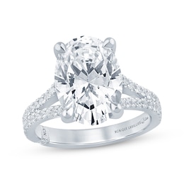 Monique Lhuillier Bliss Oval-Cut Lab-Grown Diamond Engagement Ring 5-1/3 ct tw 18K White Gold