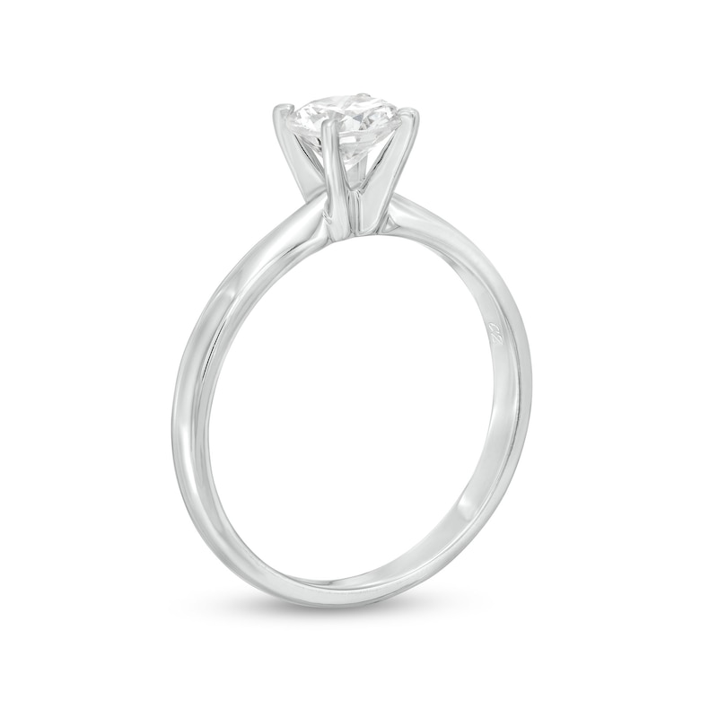 Main Image 3 of Diamond Solitaire Ring 3/4 ct Round-Cut 14K White Gold (I/I2)