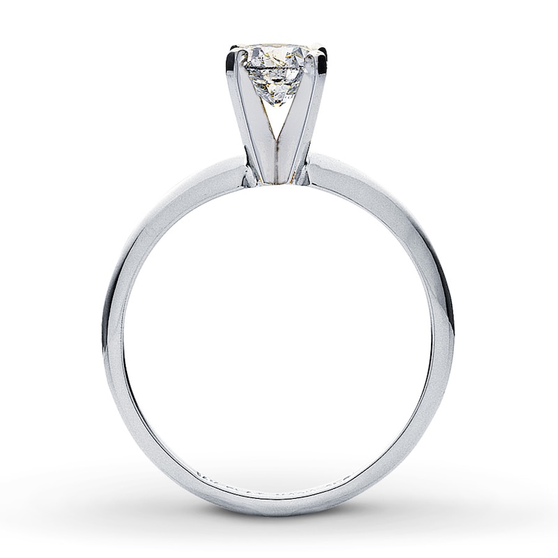 Main Image 2 of Certified Diamond Ring 3/4 carat Round-Cut 14K White Gold (I/I1)