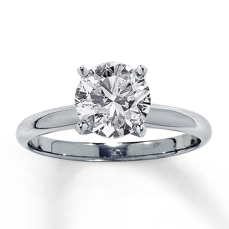 One Carat Round Diamond Ring - Solitaire Engagement Ring