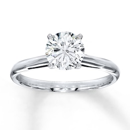 Diamond Solitaire Ring 1/2 Carat Round-cut Platinum (F/VS2)