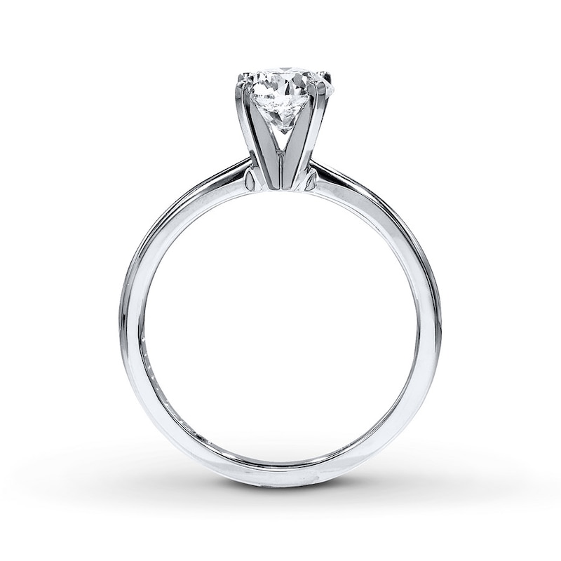 Main Image 2 of THE LEO Diamond Artisan Ring 1 ct tw Round-cut 14K White Gold