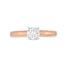 Thumbnail Image 4 of Solitaire Engagement Ring 1/2 Carat Diamond 14K Rose Gold (I/I2)