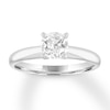 Thumbnail Image 1 of Diamond Solitaire Engagement Ring 1 Carat Round 10K White Gold (I/I3)