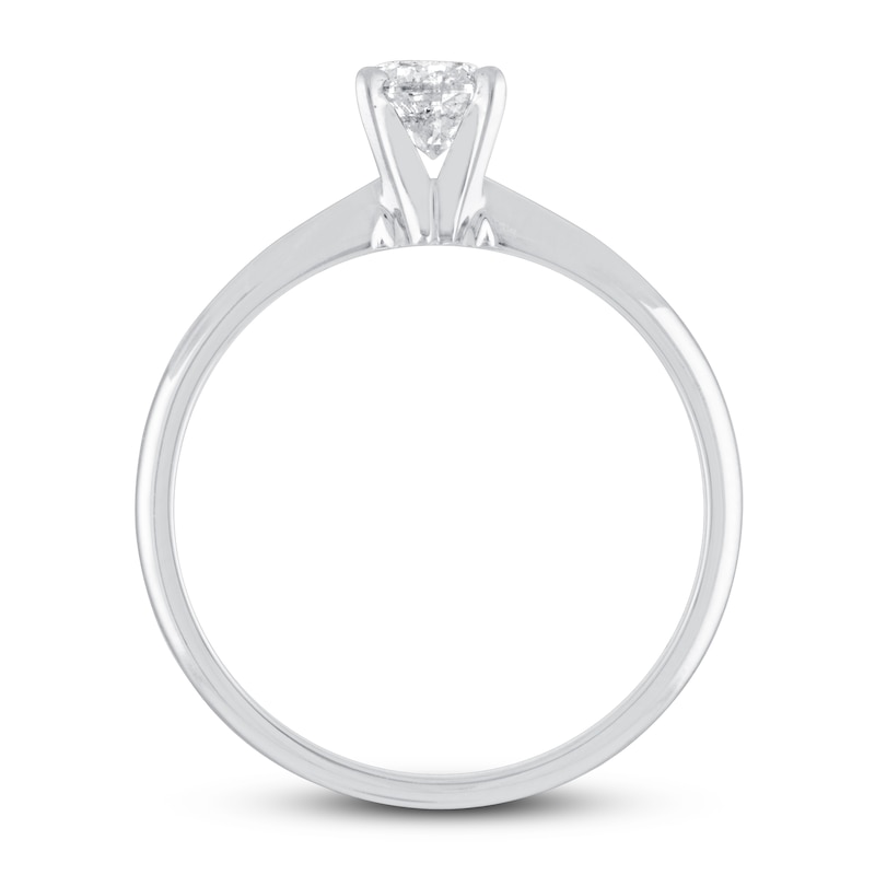 Main Image 2 of Diamond Solitaire Engagement Ring 3/4 ct tw Round-cut 10K White Gold (J/I3)