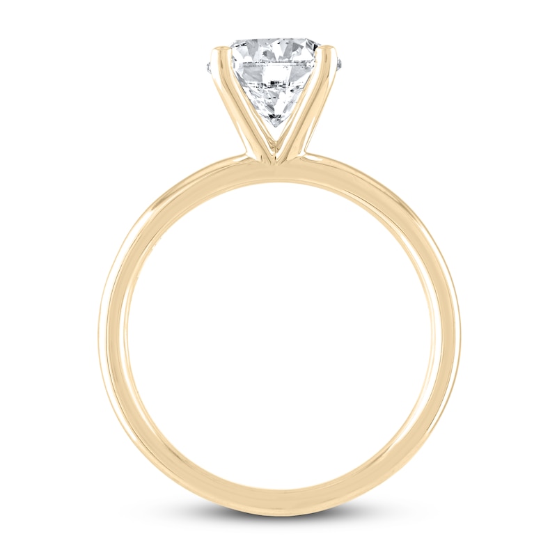 Main Image 2 of THE LEO Artisan Diamond Solitaire Engagement Ring 2 ct tw Round-cut 14K Yellow Gold