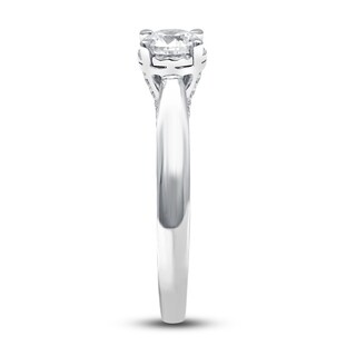 Diamond Solitaire Ring 1 ct tw Round-cut 10K White Gold (J/I3) | Kay Outlet