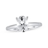 Thumbnail Image 1 of Lab-Created Diamonds by KAY Solitaire Ring 1-1/2 ct tw Oval-cut 14K White Gold (F/VS2)