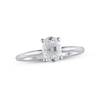 Thumbnail Image 1 of Lab-Created Diamonds by KAY Solitaire Ring 1 ct tw Oval-cut 14K White Gold (F/VS2)