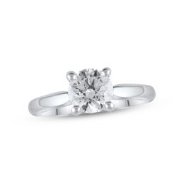 Lab-Created Diamonds by KAY Solitaire Ring 1-1/2 ct tw Round-cut 14K White Gold (F/VS2)