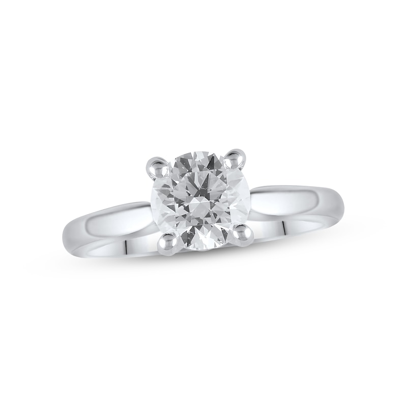 Main Image 1 of Lab-Created Diamonds by KAY Solitaire Ring 1-1/2 ct tw Round-cut 14K White Gold (F/VS2)