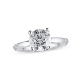 Lab-Created Diamonds by KAY Solitaire Ring 2 ct tw Round-cut 14K White Gold (F/VS2)