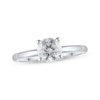 Thumbnail Image 1 of Lab-Created Diamonds by KAY Solitaire Ring 1 ct tw Round-cut 14K White Gold (F/VS2)