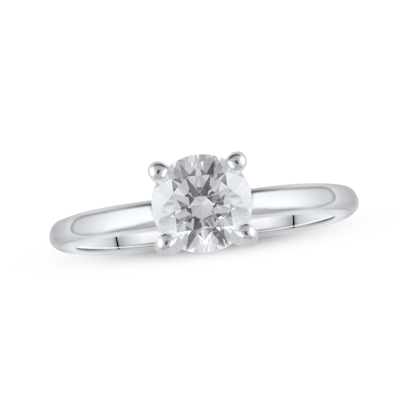 Main Image 1 of Lab-Created Diamonds by KAY Solitaire Ring 1 ct tw Round-cut 14K White Gold (F/VS2)