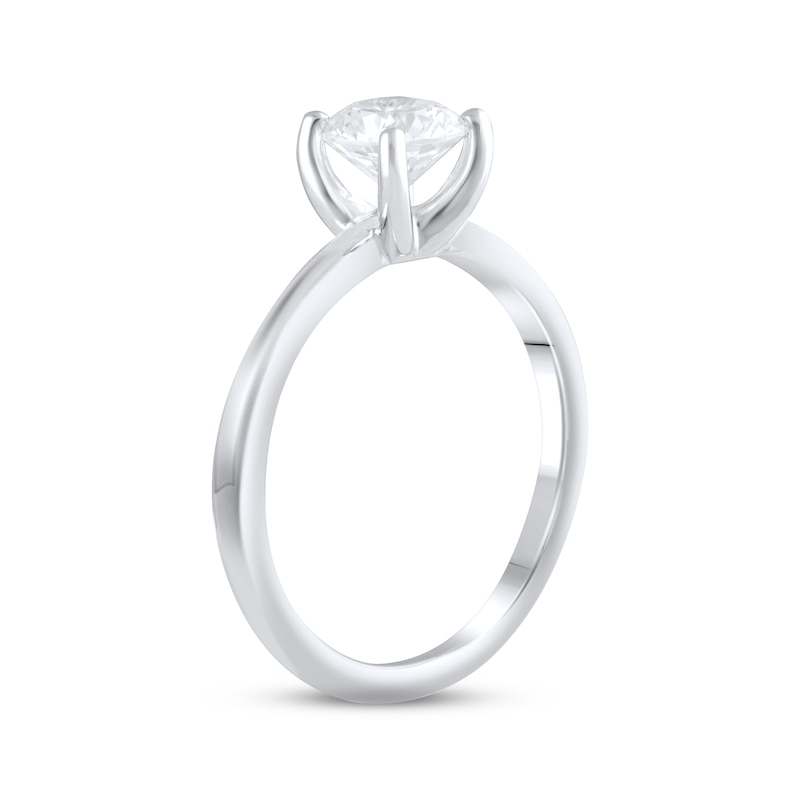 Lab-Grown Diamonds by KAY Solitaire Ring 1 ct tw Round-cut 14K White Gold (F/VS2)