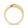 Thumbnail Image 3 of Men's Brown Diamond Pebbled Wedding Band 1/4 ct tw 10K Yellow Gold