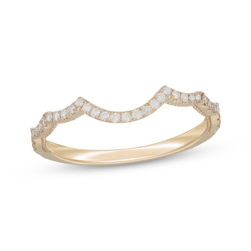 Main Image 7 of Neil Lane Artistry Lab-Grown Diamond Wedding Band 1/6 ct tw 14K Yellow Gold