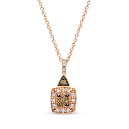 Le Vian Diamond Necklace 1/4 ct tw 14K Strawberry Gold 20&quot;