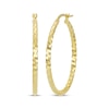Thumbnail Image 2 of Italian Brilliance Diamond-Cut Disco Hoop Earrings 14K Yellow Gold 25mm