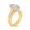 Thumbnail Image 2 of Pear-Shaped & Round-Cut Multi-Diamond Center Bridal Set 1-1/2 ct tw 14K Yellow Gold