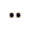 Thumbnail Image 2 of Black Diamond Solitaire Stud Earrings 1 ct tw 14K Yellow Gold (I3)