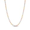 Thumbnail Image 0 of Solid Rope Chain Necklace 3mm 14K Tri-Tone Gold 22"