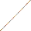Thumbnail Image 1 of Solid Rope Chain Necklace 3mm 14K Tri-Tone Gold 22"