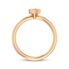 Thumbnail Image 3 of Round-Cut Diamond Solitaire Heart-Shaped Frame Engagement Ring 1/5 ct tw 14K Rose Gold (I/I2)