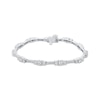 Thumbnail Image 1 of Memories Moments Magic Lab-Created Diamond Bracelet 4 ct tw 14K White Gold 7&quot;