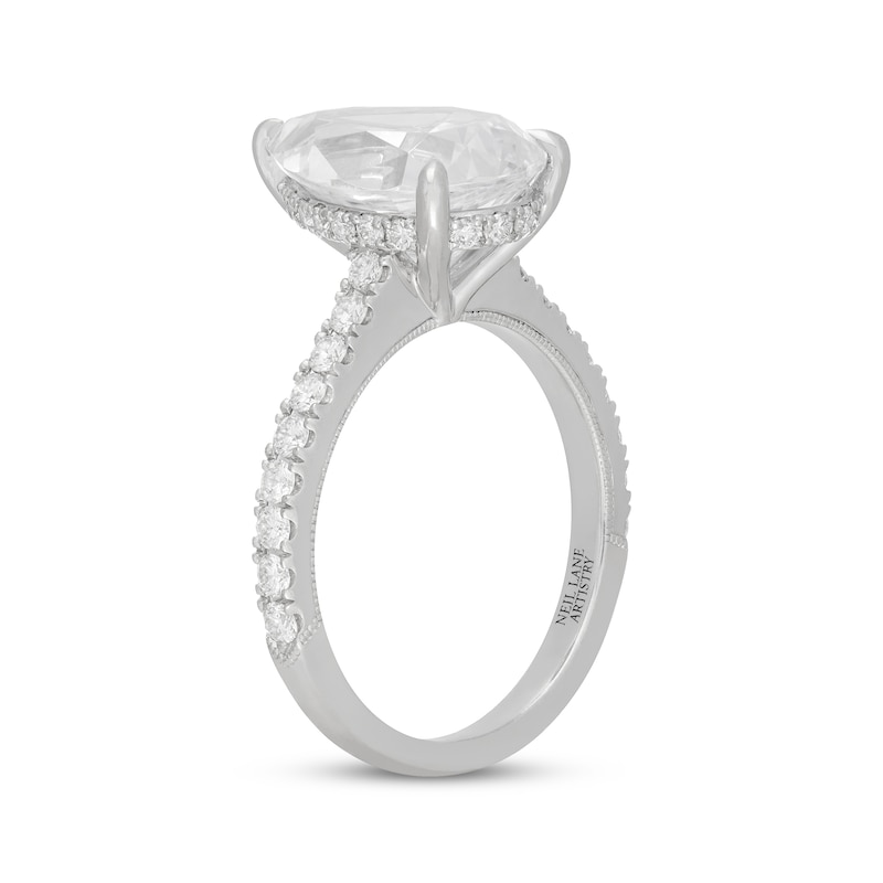 Main Image 2 of Neil Lane Artistry Pear-Shaped Lab-Grown Diamond Engagement Ring 4-5/8 ct tw 14K White Gold