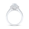 Thumbnail Image 2 of Cushion-Cut Diamond Double Halo Engagement Ring 1-1/4 ct tw 14K White Gold