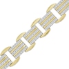 Thumbnail Image 2 of Men's Diamond Link Bracelet 2 ct tw 10K Yellow Gold 8.5&quot;