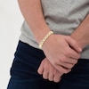 Thumbnail Image 4 of Men's Diamond Link Bracelet 2 ct tw 10K Yellow Gold 8.5&quot;