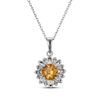 Thumbnail Image 1 of Citrine Flower Gift Set Sterling Silver