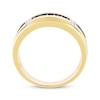 Thumbnail Image 3 of Adore Men’s Black & White Diamond Wedding Band 1/3 ct tw 10K Yellow Gold