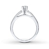 Thumbnail Image 1 of THE LEO Diamond Artisan Ring 1/3 Carat Princess-cut 14K White Gold