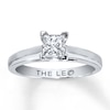 Thumbnail Image 1 of THE LEO Diamond Artisan Ring 3/4 Carat Princess-cut 14K White Gold