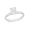 Thumbnail Image 1 of Certified Diamond Solitaire Ring 1 ct Oval 14K White Gold (I/I1)