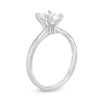 Thumbnail Image 3 of Certified Diamond Solitaire Ring 1 ct Oval 14K White Gold (I/I1)