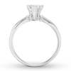 Thumbnail Image 2 of Certified Diamond Solitaire 1 ct Pear-shaped 14K White Gold (I/I1)