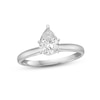 Thumbnail Image 1 of Certified Diamond Solitaire 1 ct Pear-shaped 14K White Gold (I/I1)