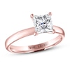 Thumbnail Image 0 of THE LEO Artisan Diamond Solitaire Engagement Ring 1-1/2 ct tw Princess-cut 14K Rose Gold