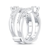 Thumbnail Image 2 of Pear, Marquise & Round-Cut Diamond Chevron Enhancer Ring 1-1/3 ct tw 14K White Gold