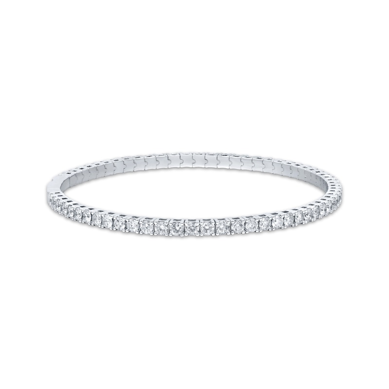 Diamond Flex Bangle Bracelet 4 ct tw 14K White Gold