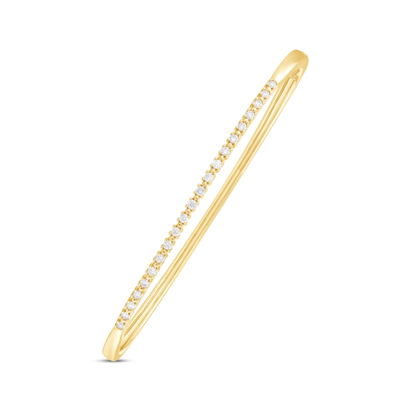 Main Image 2 of Diamond Bangle Bracelet 3/8 ct tw 14K Yellow Gold