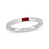 Thumbnail Image 1 of Neil Lane Baguette-Cut Natural Ruby Anniversary Ring 14K White Gold