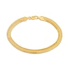 Thumbnail Image 0 of Diamond-Cut Semi-Solid Snake Chain Bracelet 10K Yellow Gold 7.5"
